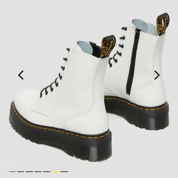 Smooth White Jason Dr. Martens Boots - Picture 3 of 7